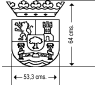 Escudo para uso en bandera exterior