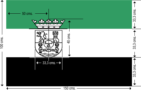 Bandera para uso interior